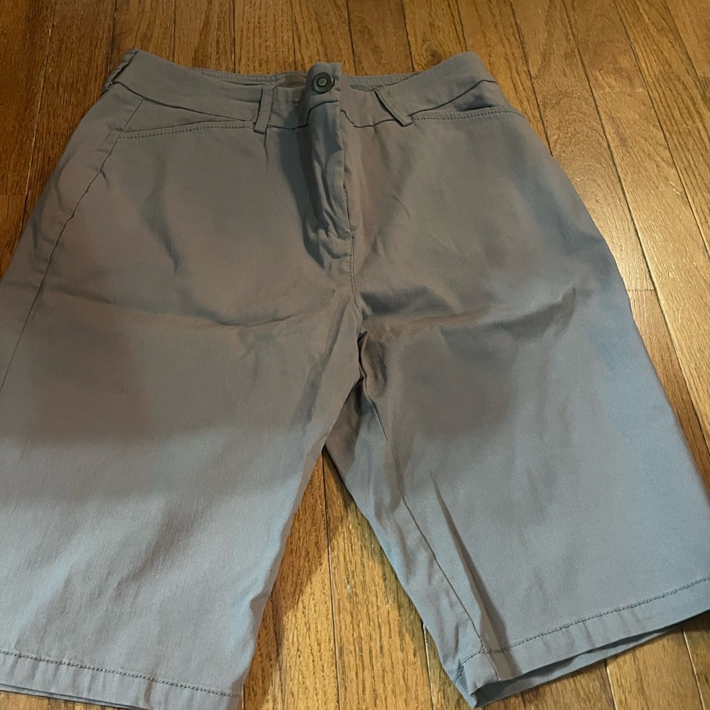 Ruby Rd. Women's Gray Tanish Bermuda Shorts